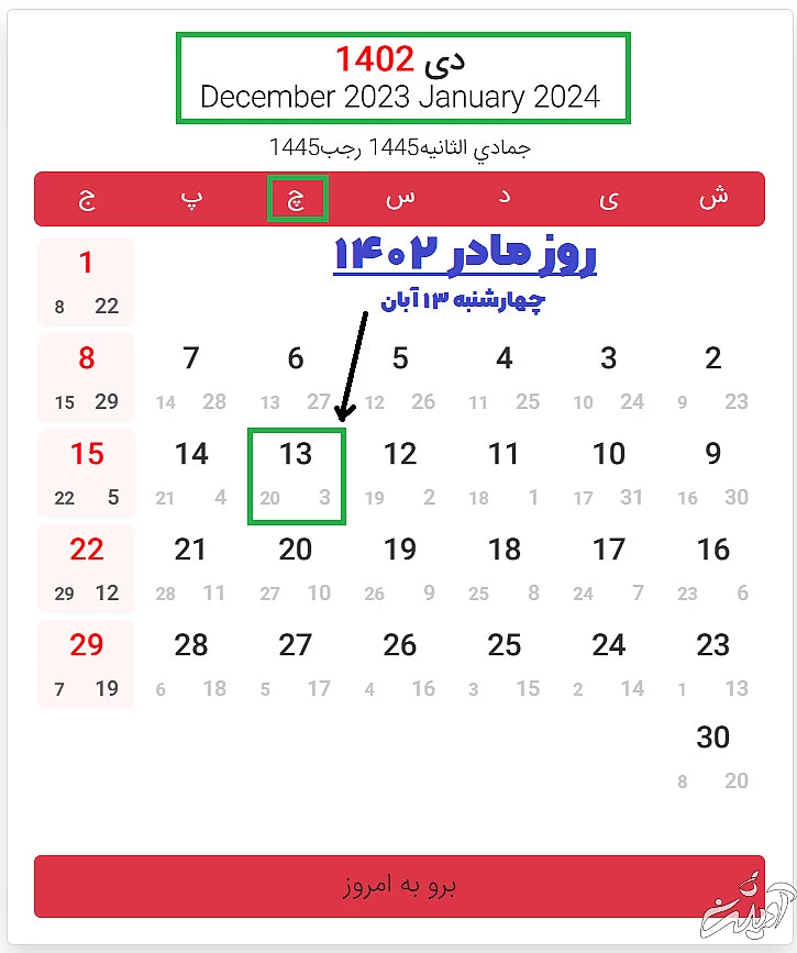روز مادر 1402